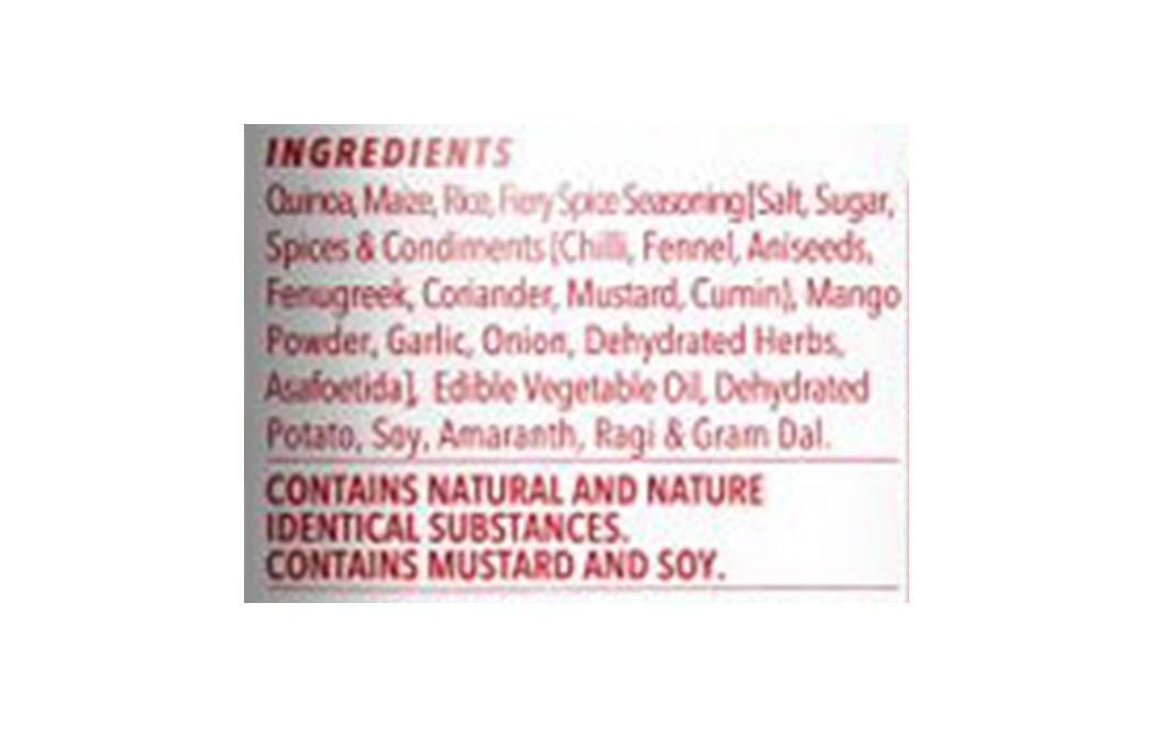 The Green Snack Co Quinoa Puffs, Fiery Spice    Tin  40 grams
